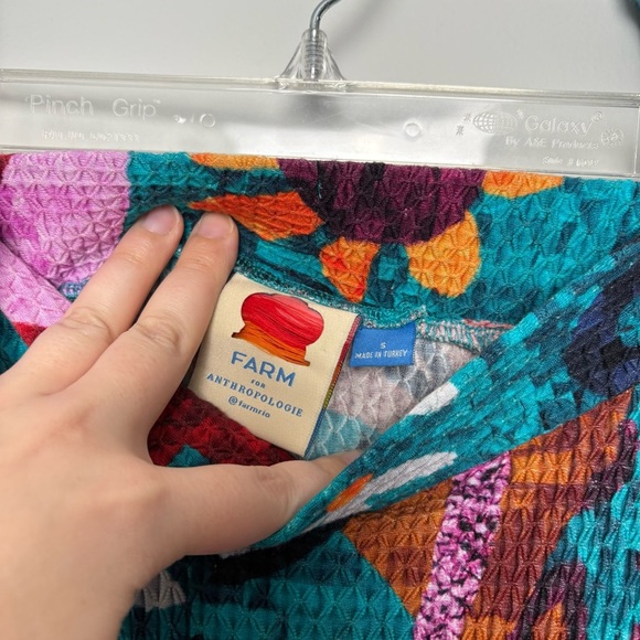 Anthropologie Farm Rio Gabriela Maxi Multicolor Textured Skirt - Picture 6 of 9